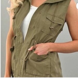 Love Tree Khaki Women's Utility Vest
